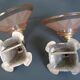 Pair of vintage Art Deco wall sconces from the 1930s.