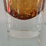 Blown glass vase bubbled from a glassworks in Poland