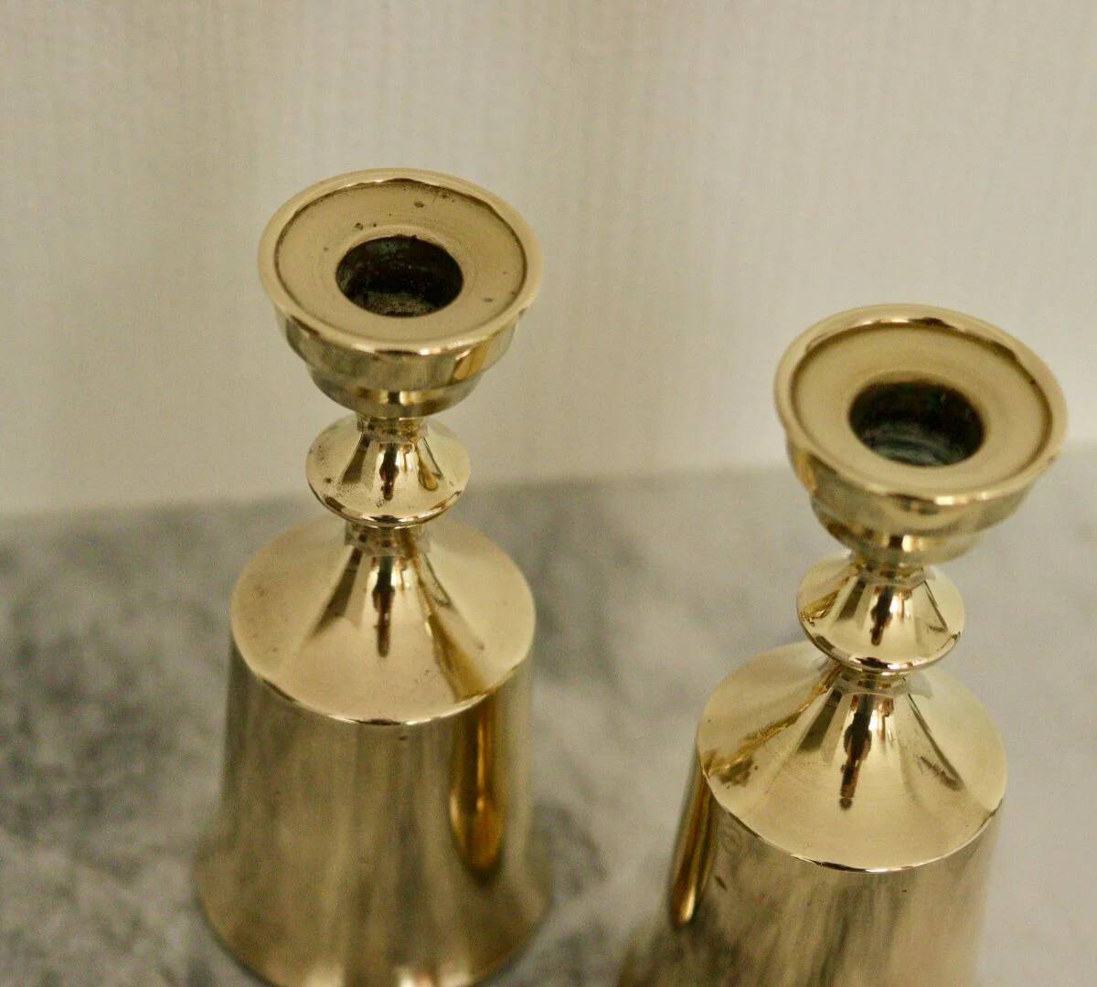 Dansk Copenhagen brass candle holders