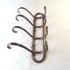 Wall coat rack with 4 curved wooden hooks bistro - no Thonet