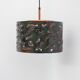 Brutalist copper pendant lamp from Boréns, 1970s