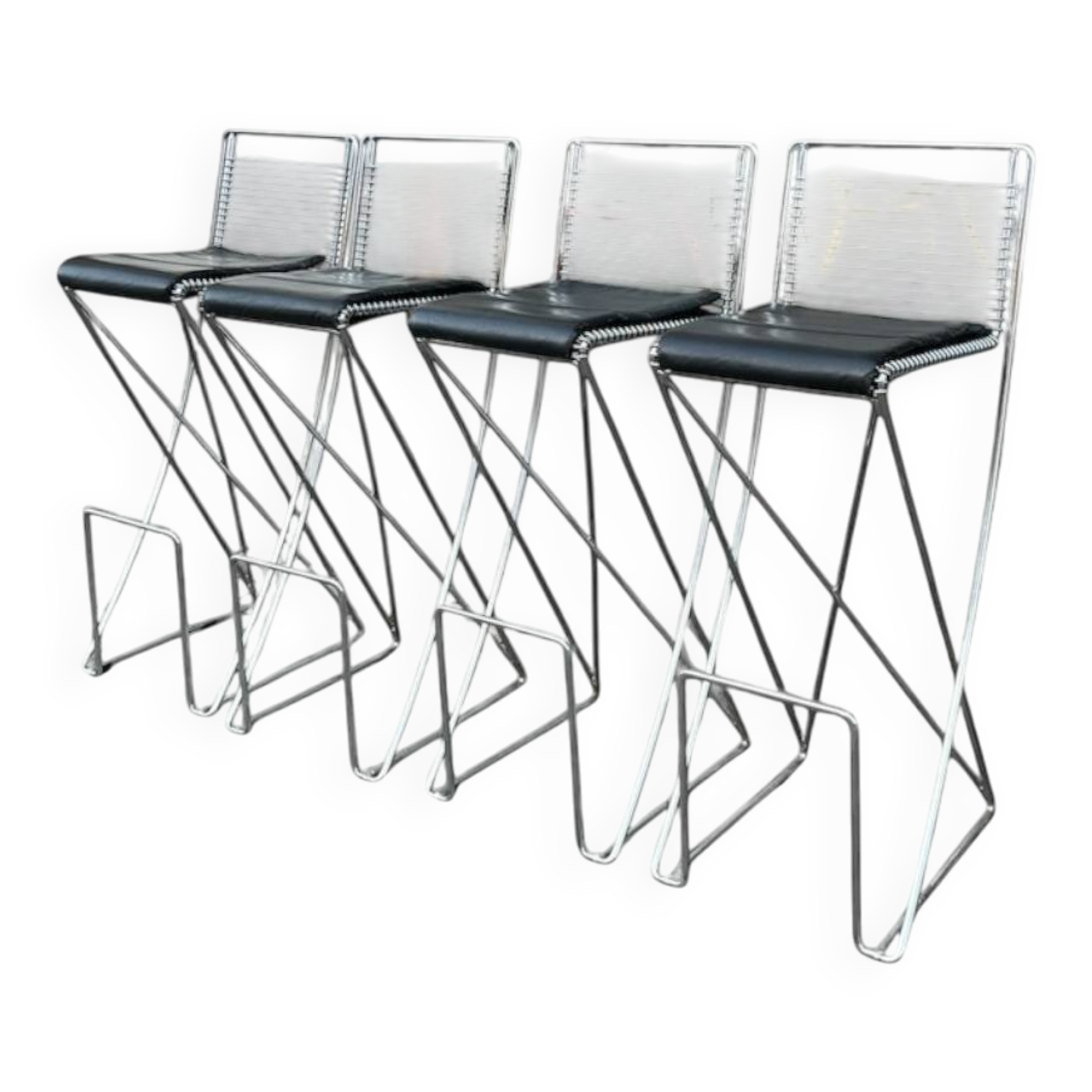 4 tabourets de bar par Till Behrens pour Shlubach