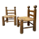 Brutalist pair of chairs attributed to Charles Dudouyt.