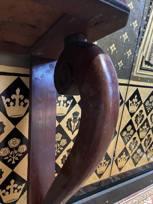 Napoleon III period mahogany console