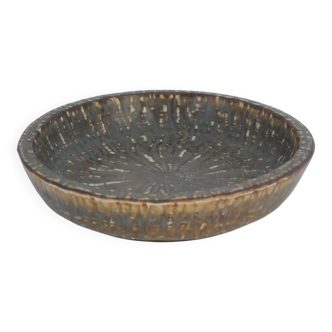 Mid-Century Modern Brown Stoneware Rubus Bowl by Gunnar Nylund for Rörstrand