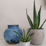 Vase boule en grès émaillé
