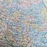 Russia, old map, printed in 1852.