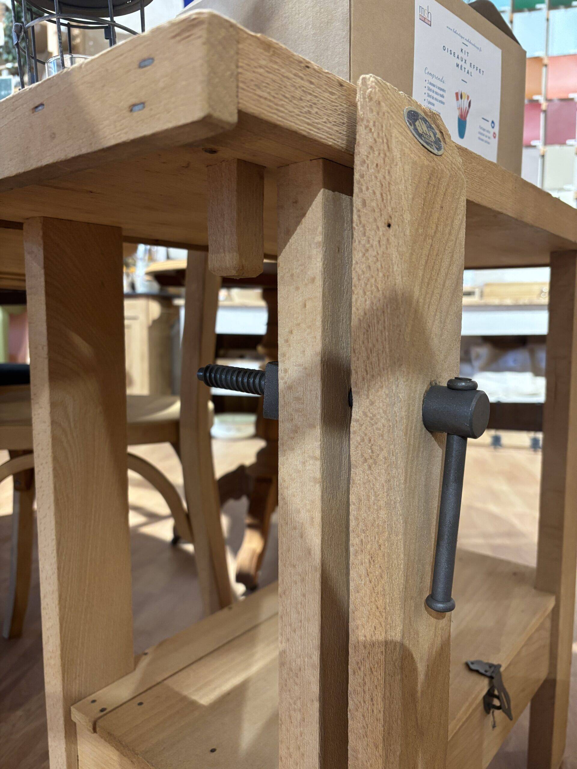 Wooden children's workbench