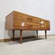 Vintage Mahogany-Coloured Sideboard with Brass Handles – 1990s