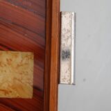 Plateau en bois et verre