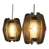 Vintage "spiderweb" chandelier, Czechoslovakia, 1960s