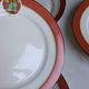 Art Deco dessert plates Henri Delcourt / Boulogne sur Mer / parakeet