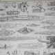 Lithograph • Submarine, submersible, marine • Original engraving from 1898