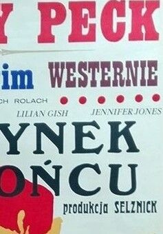 Duel in the Sun Polish poster Duel in the sun gregory Peck 60 * 80