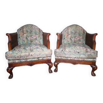 Paire de fauteuils anglais