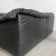 Vintage sofa set roset line Flou Flou designer sofa 80s black leather
