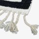 Tapis Corridor Blanc et Noir - 193 x 54 cm
