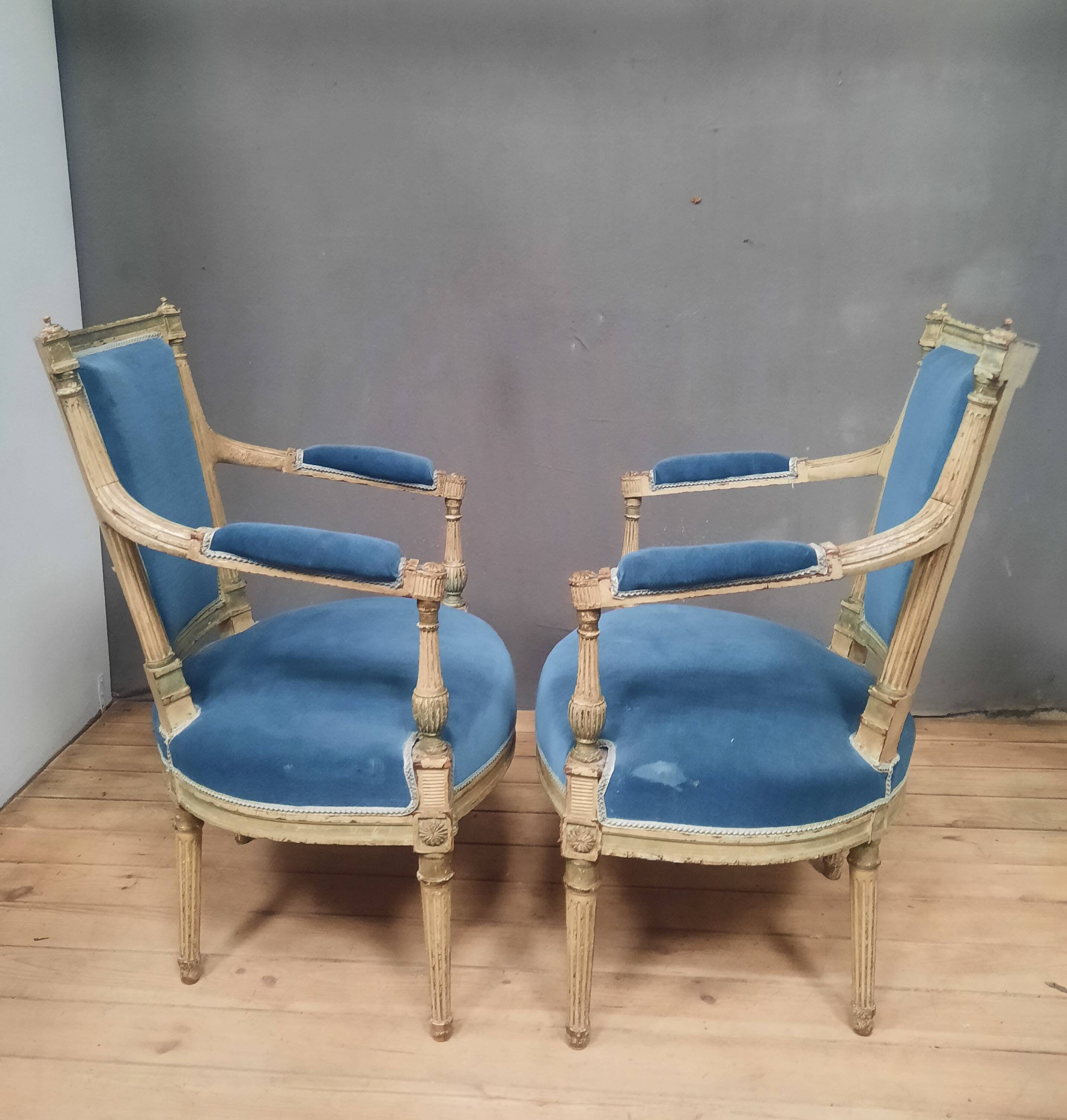 Pair of Directoire armchairs