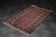 Handwoven red Boukhara oriental rug, 1960s