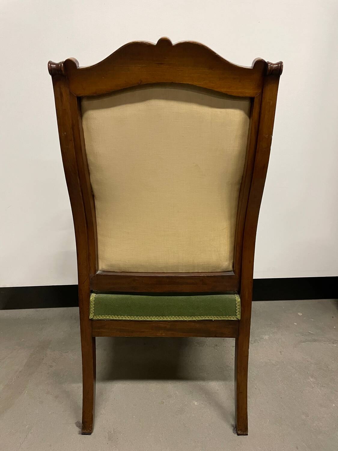 Fauteuil d’époque Napoléon III en acajou