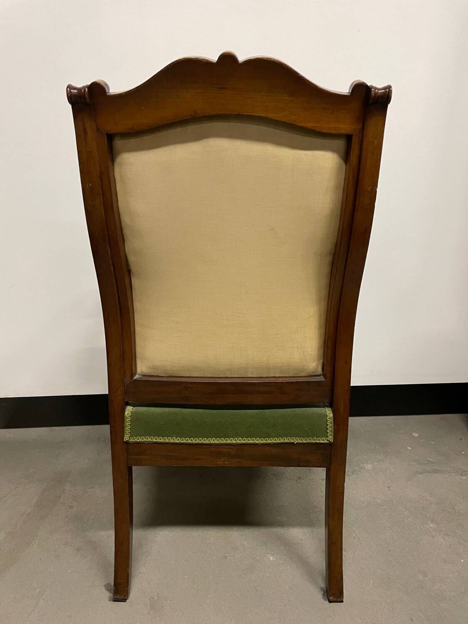 Fauteuil d’époque Napoléon III en acajou