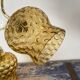 Set of two new electrified bubble glass sconces