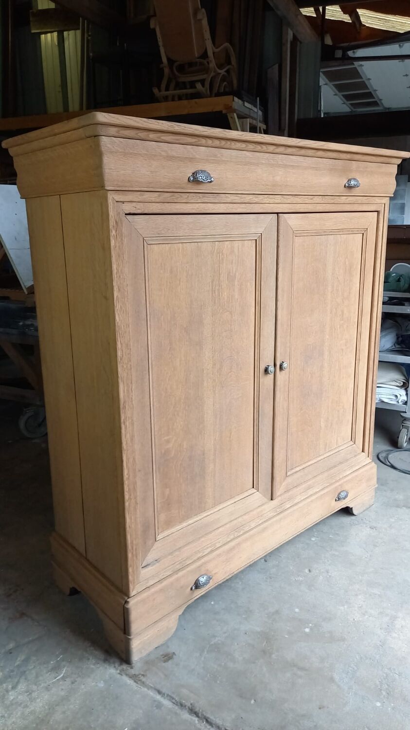 19th-century solid oak Parisian buffet