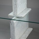 Carrara marble and glass library - 1970