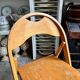 Light wooden folding chair