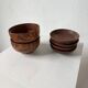 Antique walnut wooden bowls