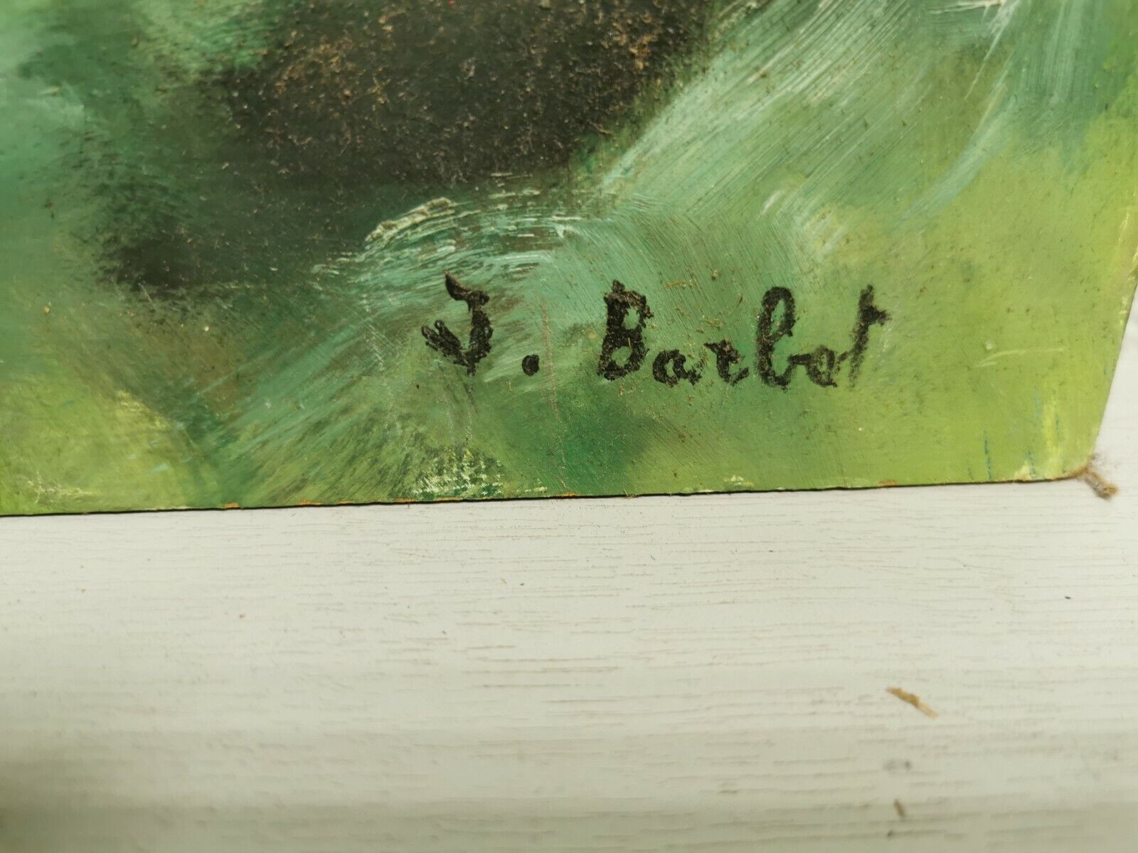 Tableau , huile signée jacques barbot ( hem )