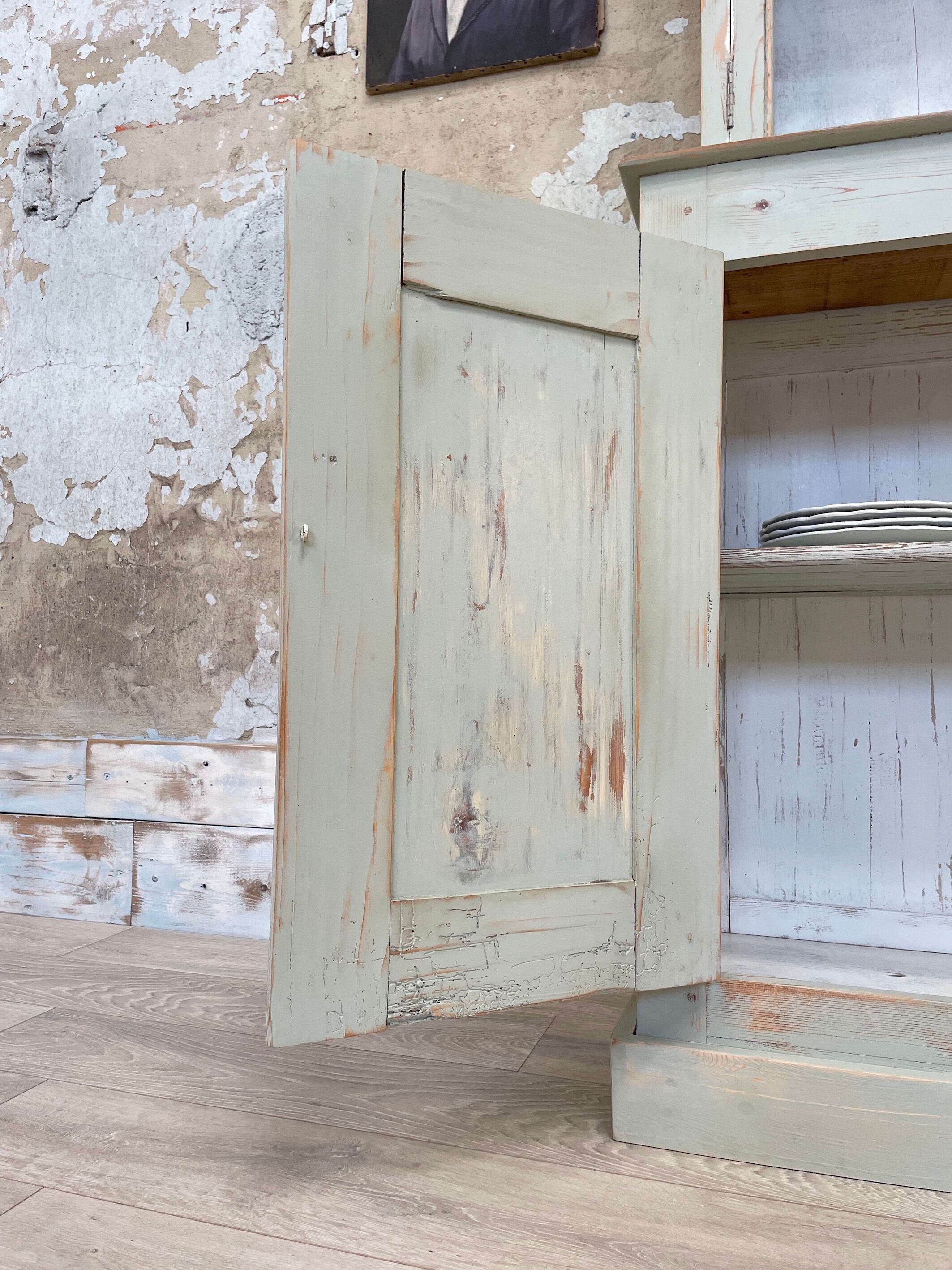Two-body display cabinet, circa 1900