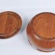 Solid teak bowl with lid. Denmark 1960s (2)