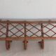Vintage wall coat rack in rattan and bamboo – 1960s/70s