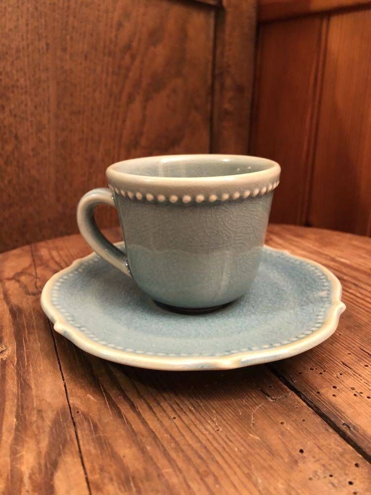 Lot De 3 Bols à Café Au Lait – Céramique épaisse Geneviève Lethu – Occasion – Motifs Estampés