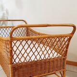 Rattan cot
