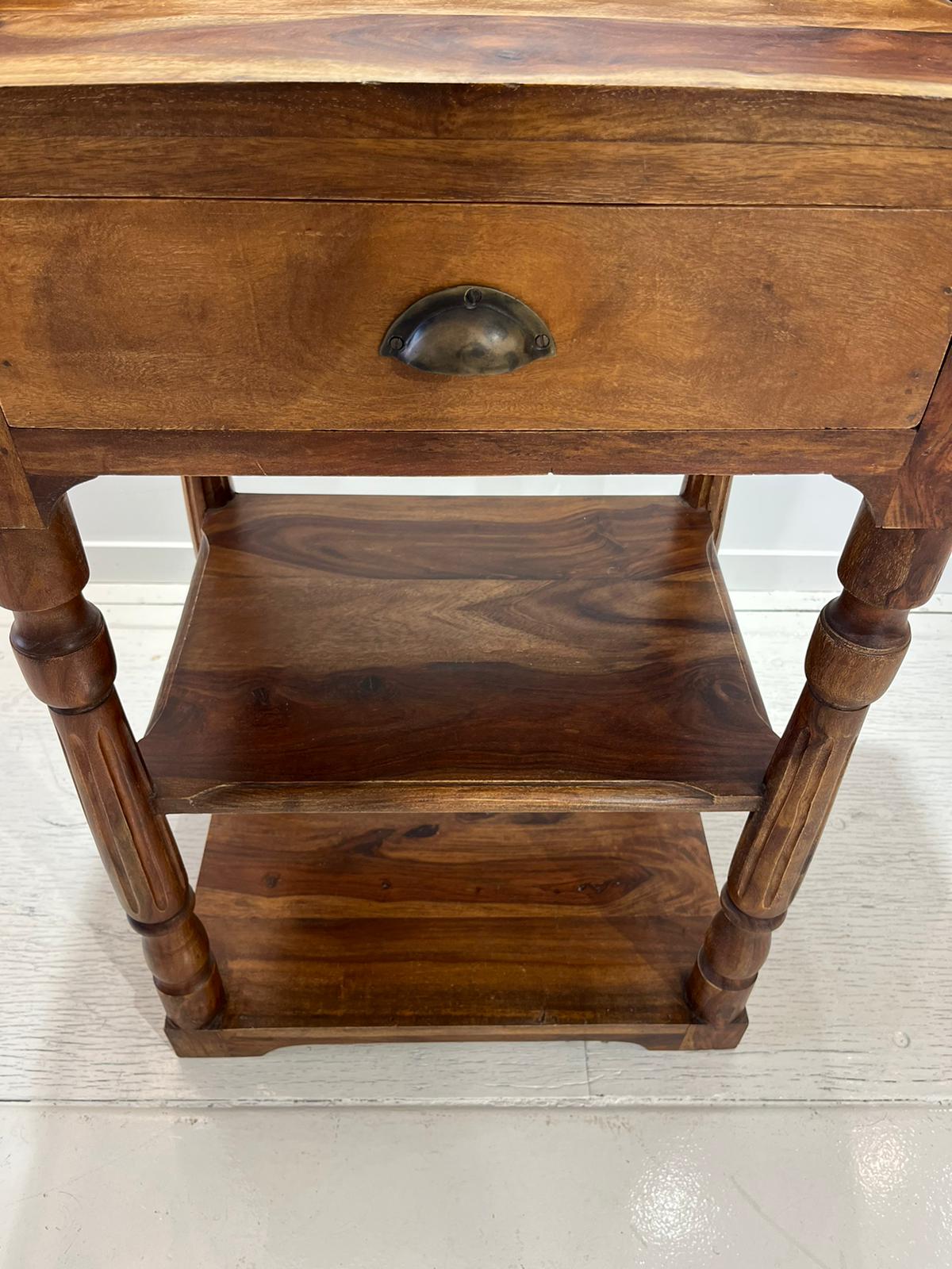 Solid rosewood console