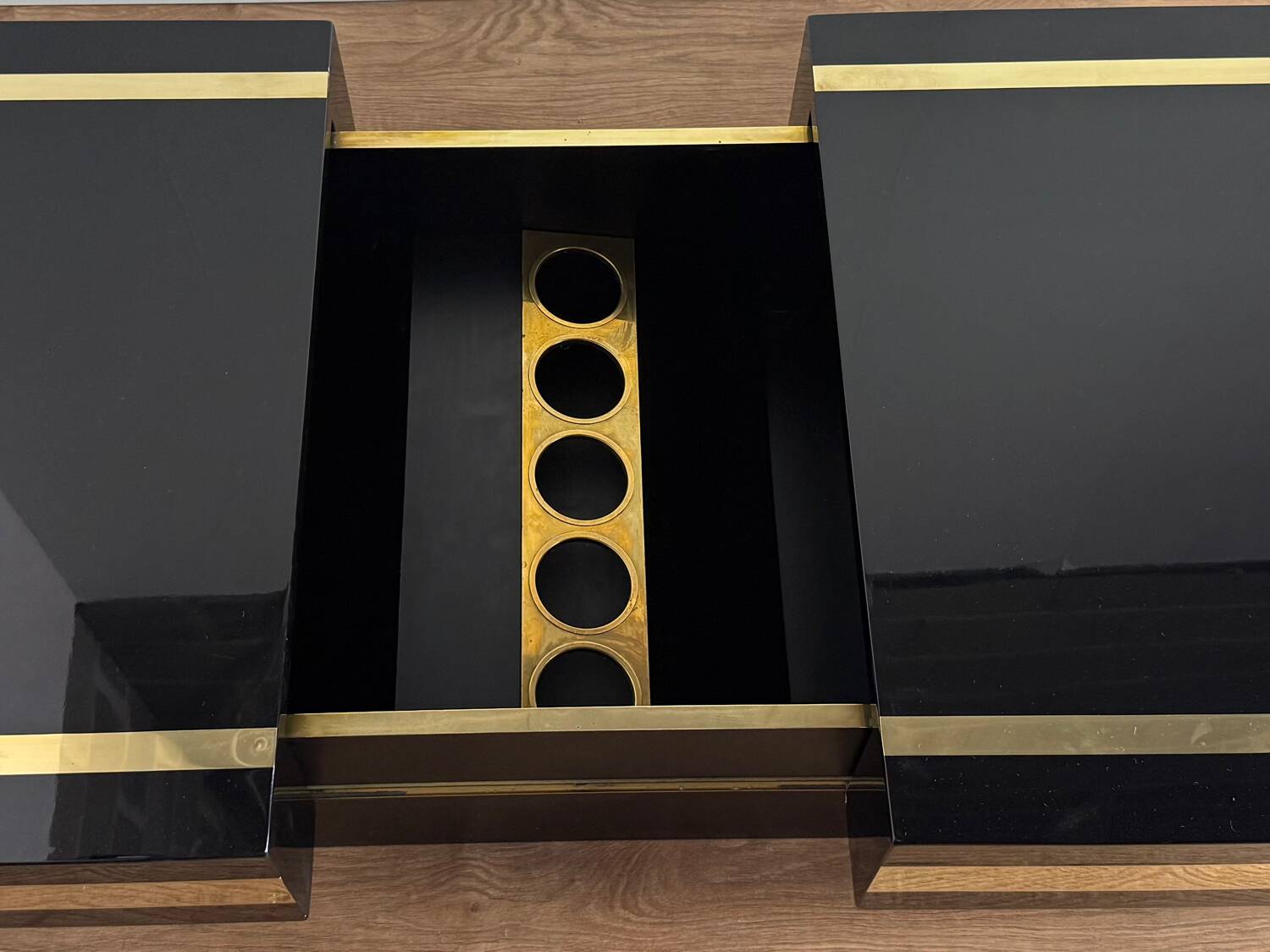 J.C. Mahey bar coffee table – 1970s