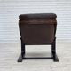 1970s, Swedish design by Åke Fribytter, armchair, furniture leather.