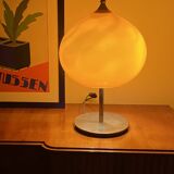 Mid-century modern orange glass Table lamp, Vistosi Italy, 1960s