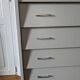 Vintage chest of drawers with spindle legs