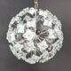 Mid century glass sputnik chandelier, 1970s