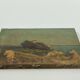 Oil on wood panel marine theme XlXth view of brittany