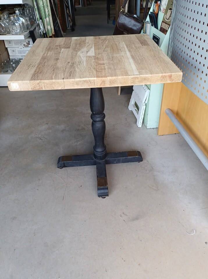 Vintage wooden bistro table