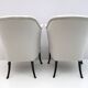 Pair of Giorgetti Italian Velvet Armchairs "Progetti", 1980s