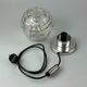 60s 70s table lamp bedside lamp chrome Doria glass space age design