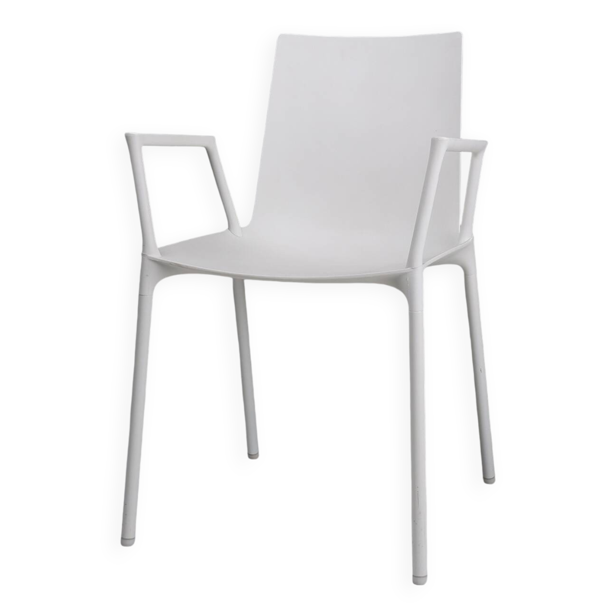 21th Century white design chair with armrests, Belgium