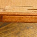 Art deco tray in solid teak