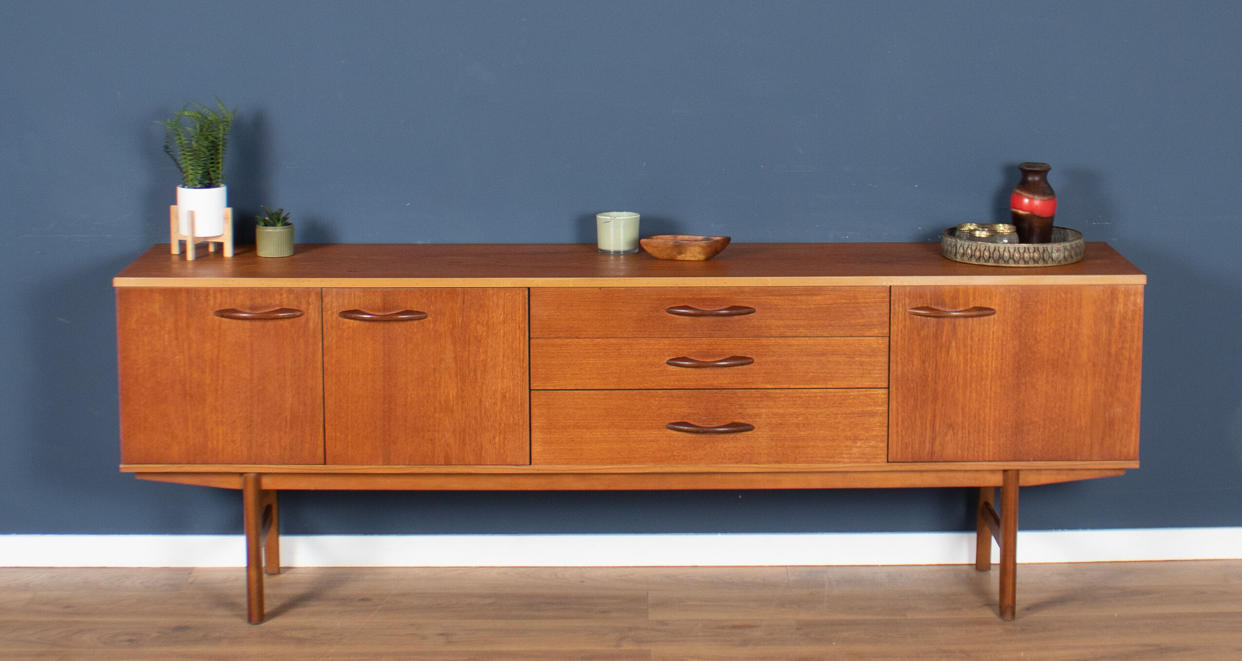 Retro teak 1960s avalon long mid century sideboard