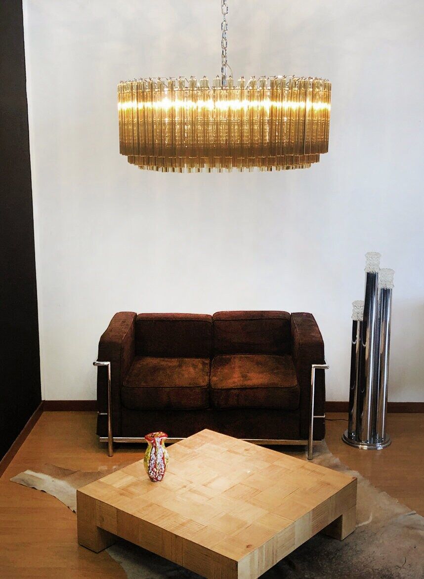 Vintage 70s chandelier in Murano glass, Italy